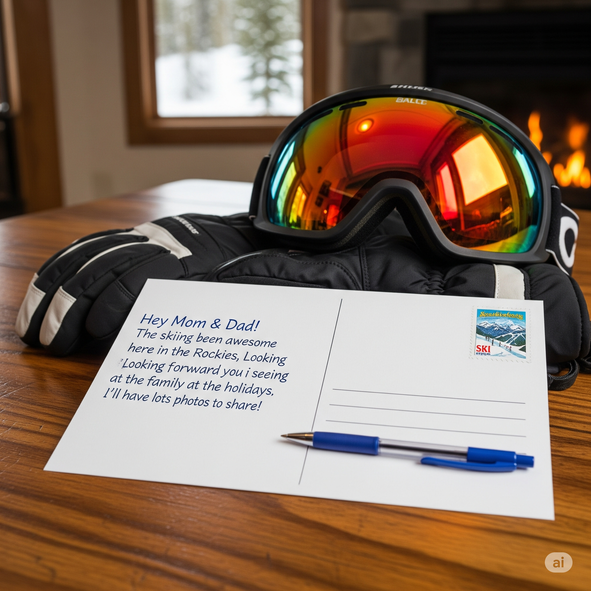 Postcard creation interface